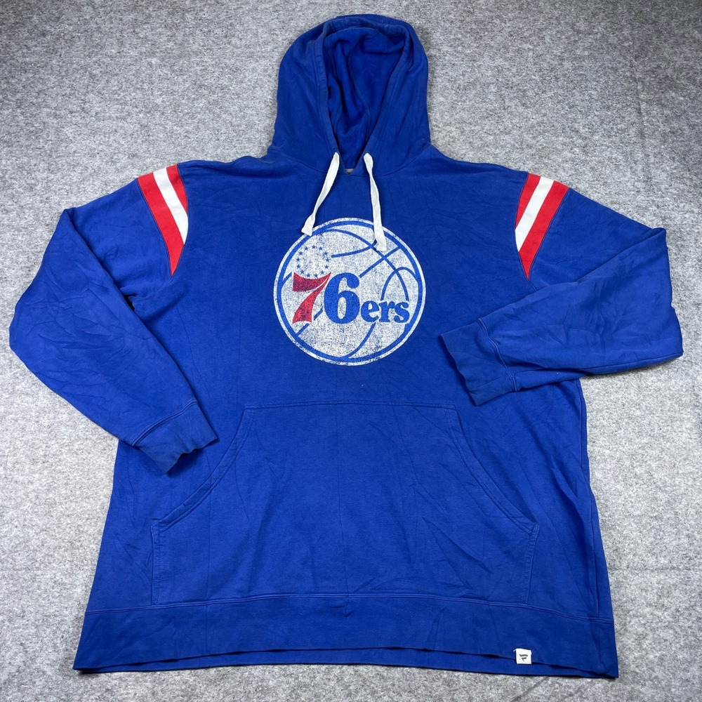 Philadelphia 76ers Hoodie Mens 3XLT Blue Fanatics NBA Pullover Sweatshirt NBA